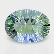 Green Fluorite 19x14mm Concave Cut Oval AAA Grade Loose Gemstone - 159175