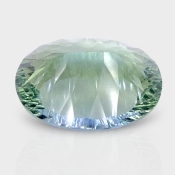 Green Fluorite 19x14mm Concave Cut Oval AAA Grade Loose Gemstone - 159175