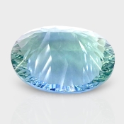 Green Fluorite 22x17mm Concave Cut Oval AAA Grade Loose Gemstone - 159181