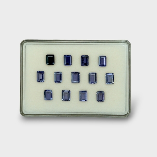 Iolite 8x6mm Step Cut Octagon AA+ Gemstones Parcel - 180671