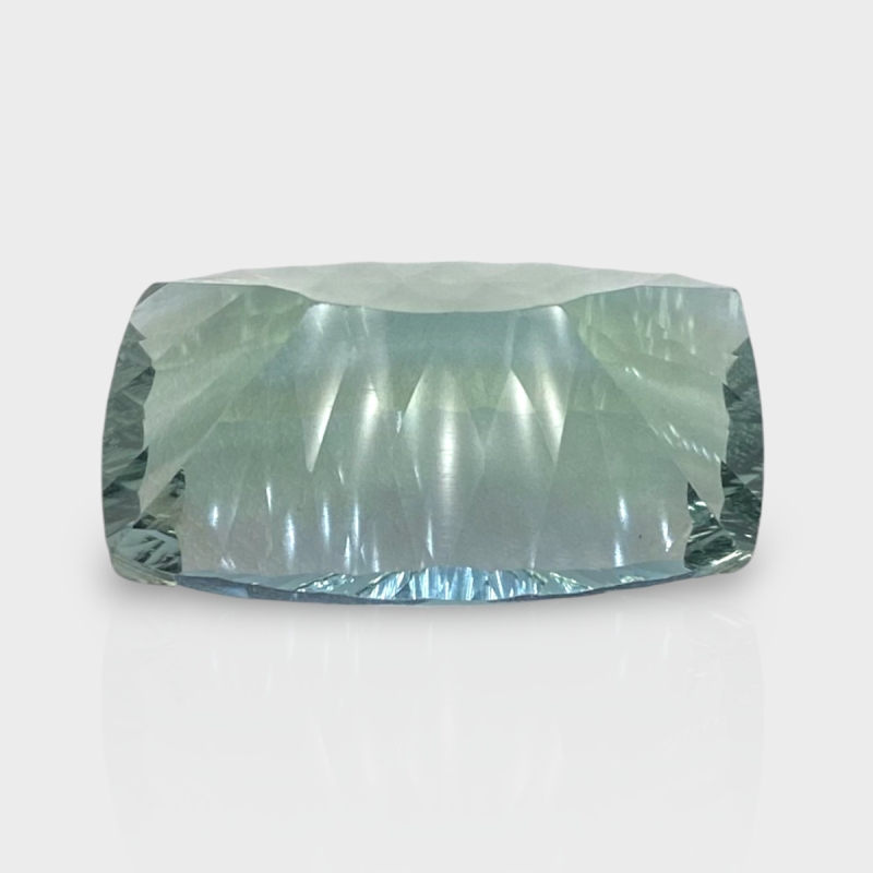 Green Fluorite 27x16.5mm Concave Cut Cushion AAA Grade Loose Gemstone - 159246