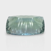 Green Fluorite 27x16.5mm Concave Cut Cushion AAA Grade Loose Gemstone - 159246
