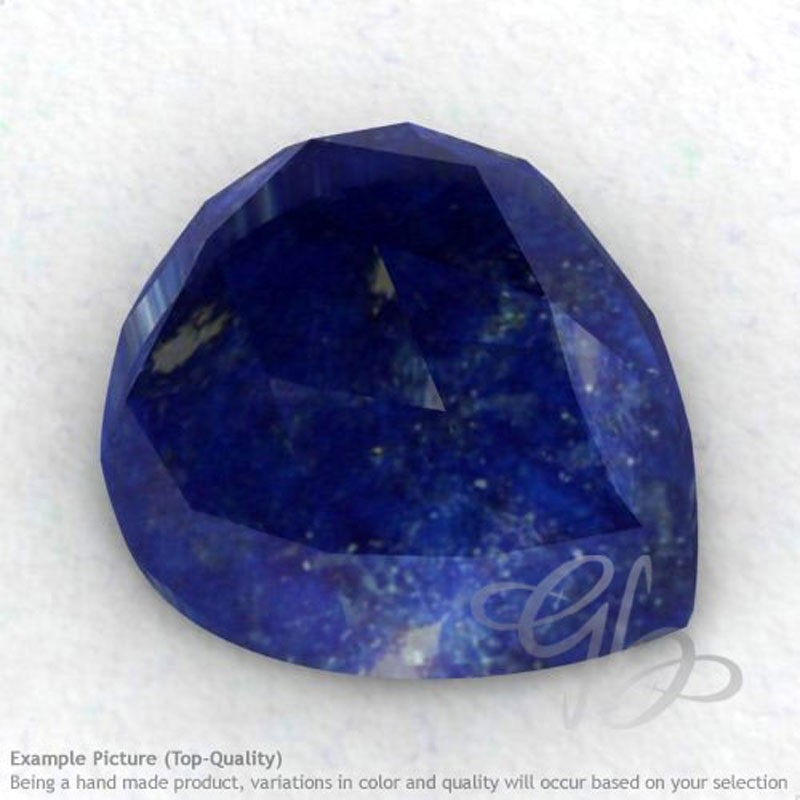 Lapis Lazuli Heart Shape Calibrated Cabochons