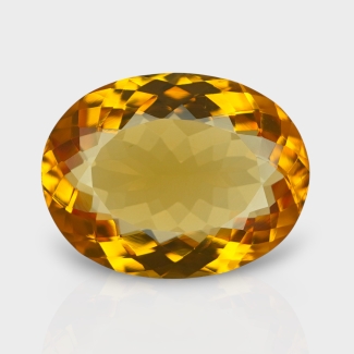 Citrine 20.5x15.5mm Faceted Oval AAA Grade Loose Gemstone - 158766