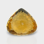 Citrine 20x18mm Checkerboard Heart AAA Grade Loose Gemstone - 158776
