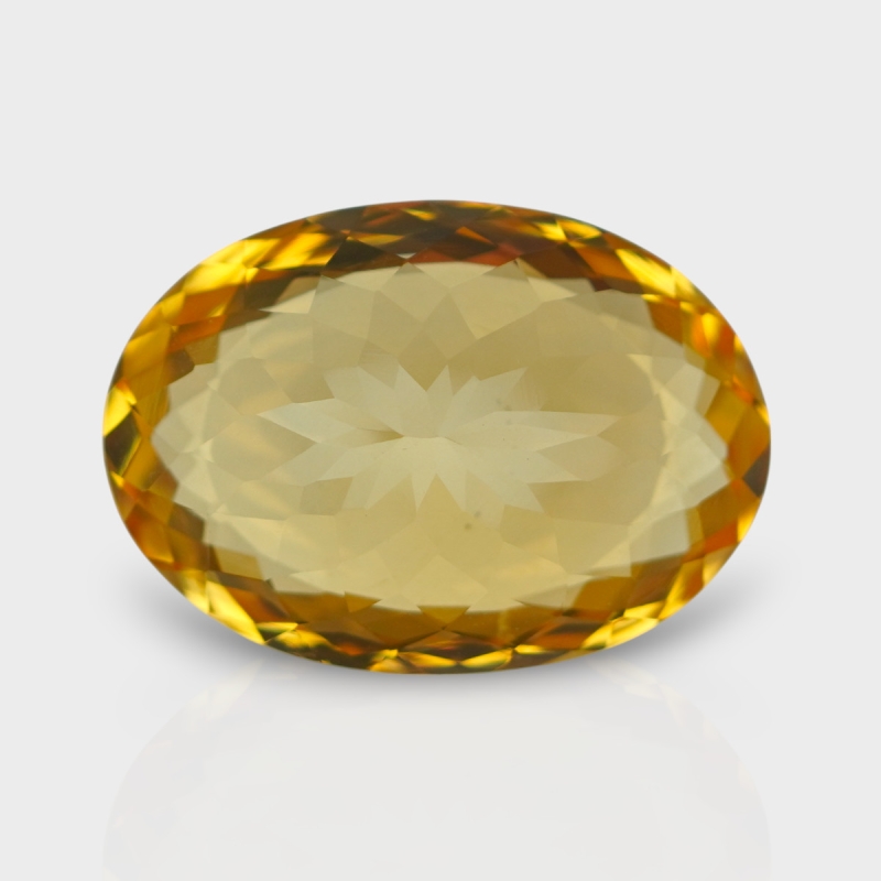 Citrine 23x16mm Faceted Oval AAA Grade Loose Gemstone - 158779