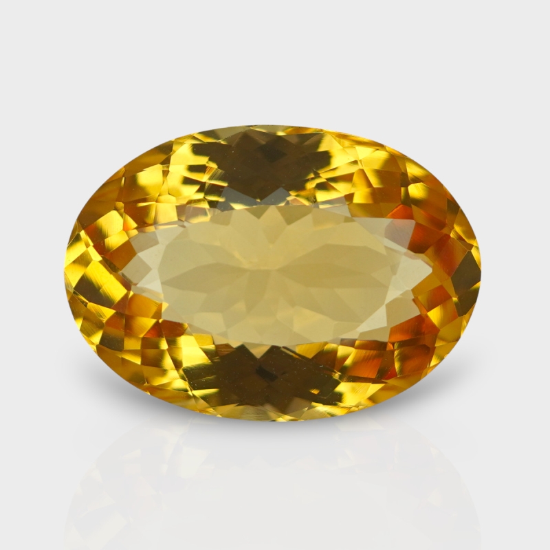 Citrine 23x16mm Faceted Oval AAA Grade Loose Gemstone - 158779