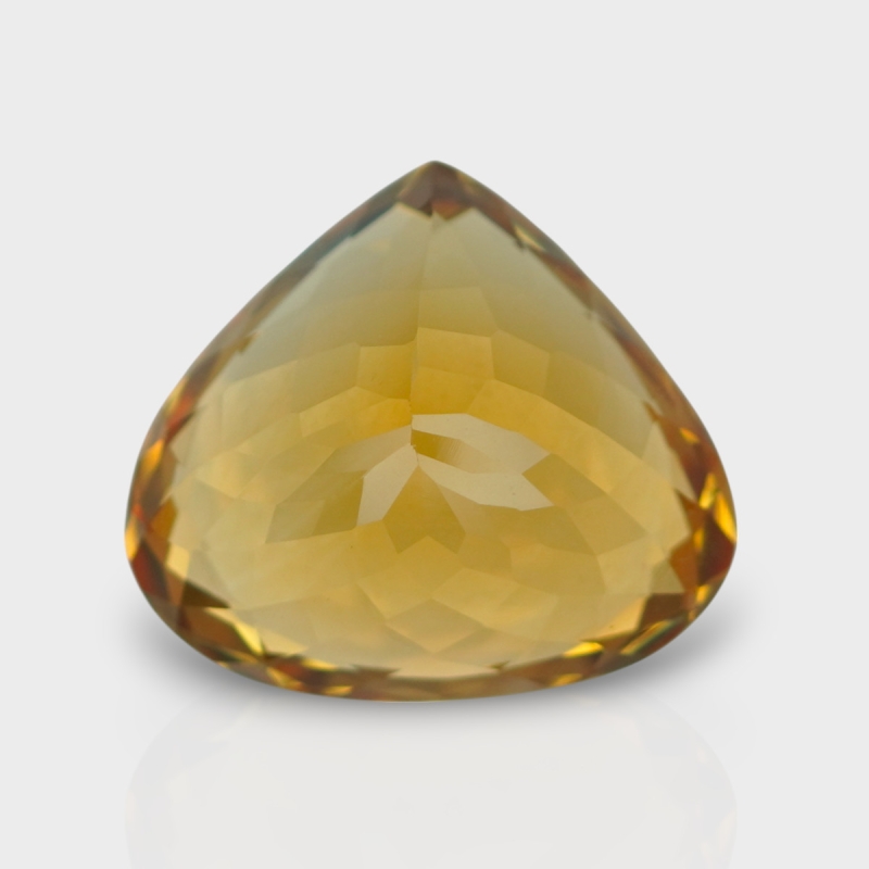 Citrine 17x15.5mm Faceted Heart AAA Grade Loose Gemstone - 158782