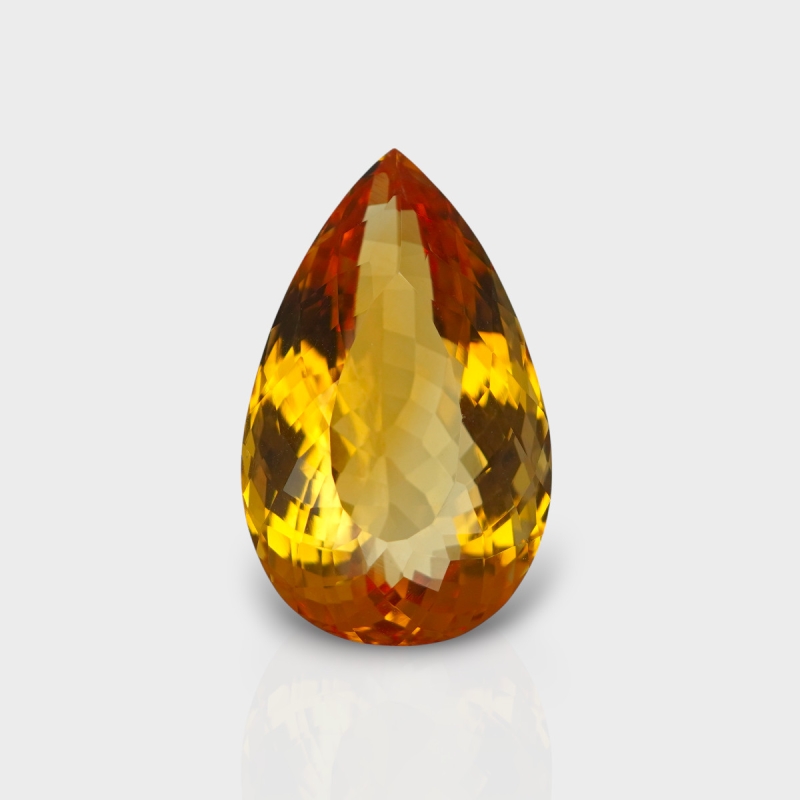 Citrine 26x16mm Faceted Pear AAA Grade Loose Gemstone - 158783