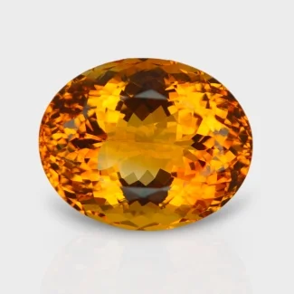 Citrine 21x17.5mm Faceted Oval AAA Grade Loose Gemstone - 159727