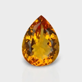 Citrine 17.5x13mm Faceted Pear AA+ Loose Gemstone - 159730