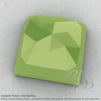 Lime Chalcedony Square Shape Calibrated Cabochons