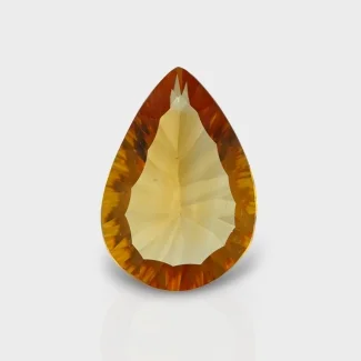 Citrine 17x12mm Concave Cut Pear AAA Grade Loose Gemstone - 159734