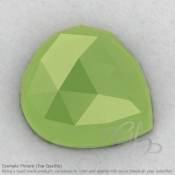 Lime Chalcedony Heart Shape Calibrated Cabochons