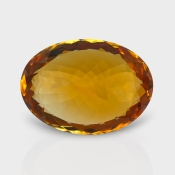 Citrine 24x17.5mm Faceted Oval AAA Grade Loose Gemstone - 158765