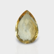 Citrine 23x16mm Checkerboard Pear AA Grade Loose Gemstone - 143626