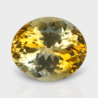 Citrine 17x14.5mm Faceted Oval AA Grade Loose Gemstone - 143653