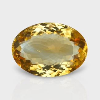 Citrine 25x18mm Faceted Oval AA Grade Loose Gemstone - 143658
