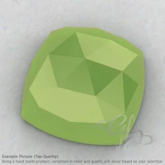 Lime Chalcedony Square Cushion Shape Calibrated Cabochons
