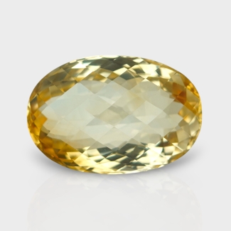Citrine 23x15.5mm Checkerboard Oval A+ Grade Loose Gemstone - 143670