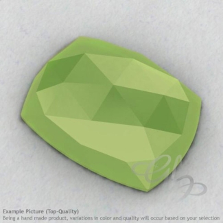 Lime Chalcedony Cushion Shape Calibrated Cabochons