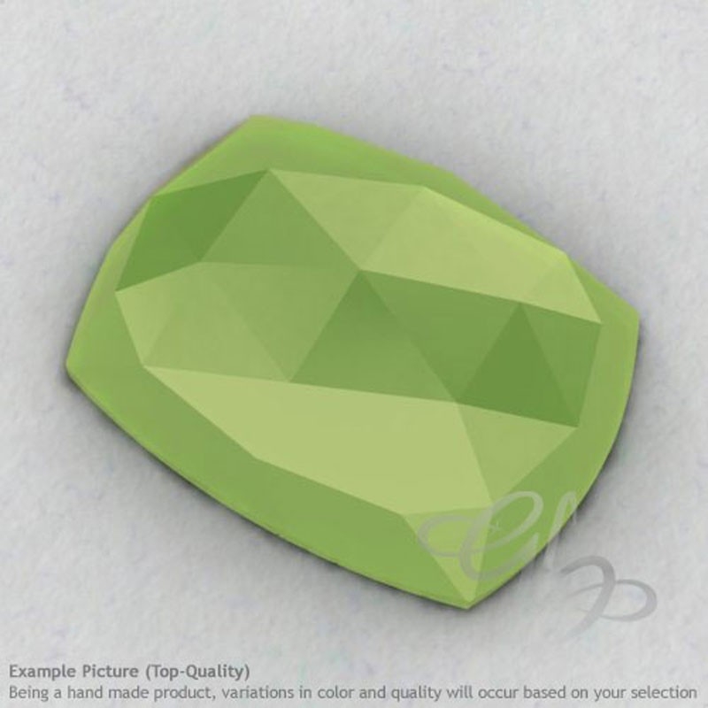 Lime Chalcedony Cushion Shape Calibrated Cabochons