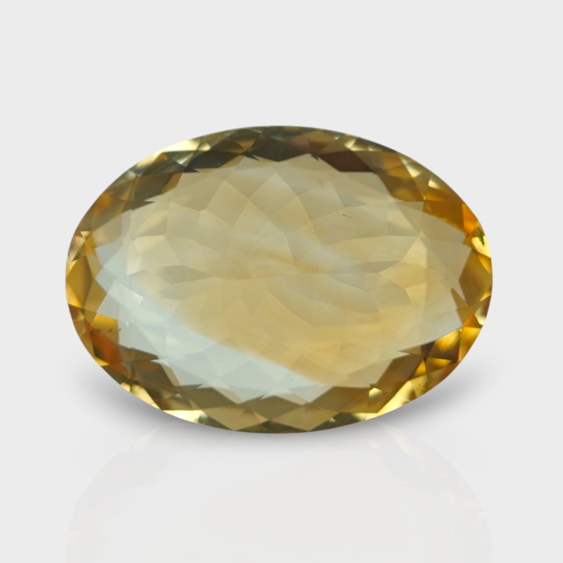 Citrine 23x16.5mm Faceted Oval AA Grade Loose Gemstone - 143701