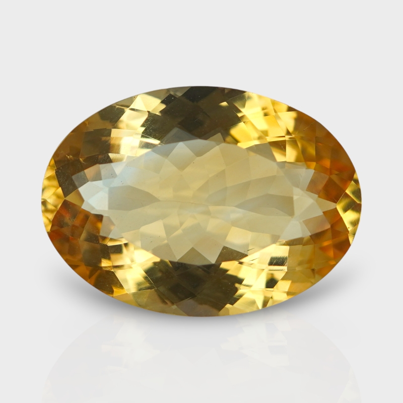 Citrine 23x16.5mm Faceted Oval AA Grade Loose Gemstone - 143701