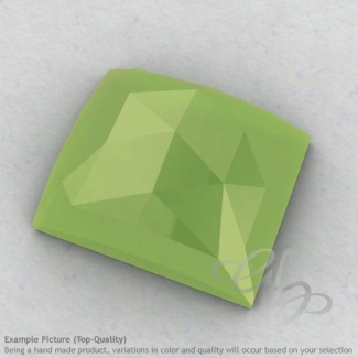 Lime Chalcedony Baguette Shape Calibrated Cabochons