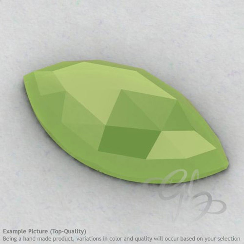 Lime Chalcedony Marquise Shape Calibrated Cabochons