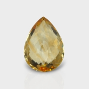 Citrine 23.5x17mm Checkerboard Pear AA Grade Loose Gemstone - 143627
