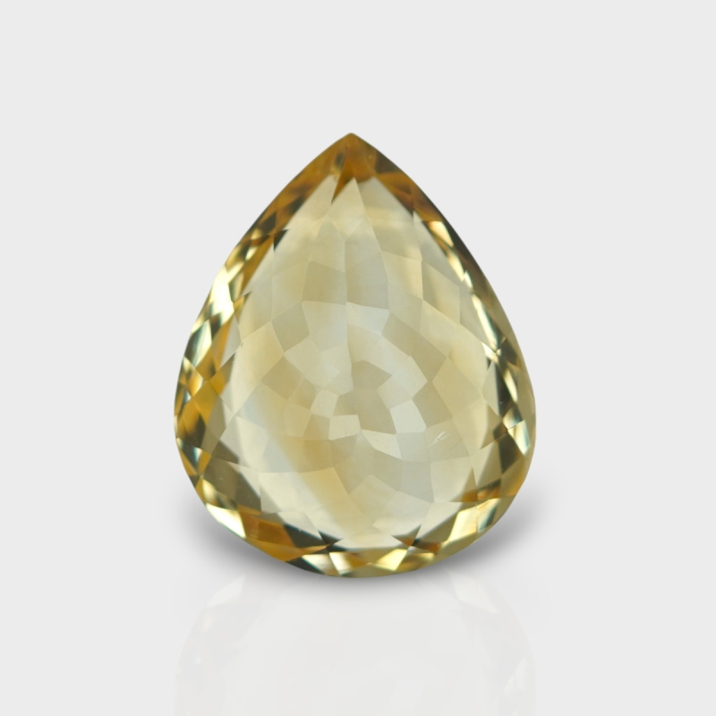 Citrine 21x17mm Faceted Pear AA Grade Loose Gemstone - 143628