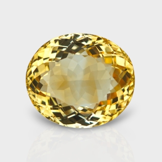 Citrine 18.5x16mm Faceted Oval AA Grade Loose Gemstone - 143652
