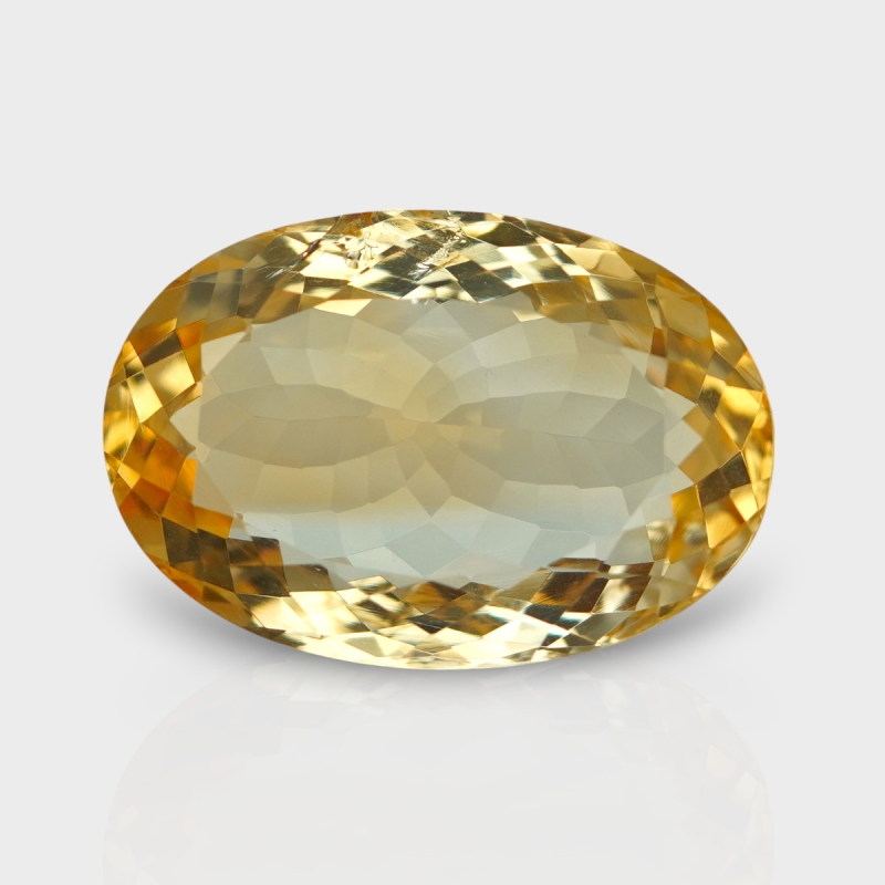 Citrine 24x16.5mm Faceted Oval AA Grade Loose Gemstone - 143679