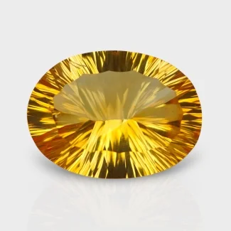 Citrine 18x13mm Concave Cut Oval AA+ Grade Loose Gemstone - 159736