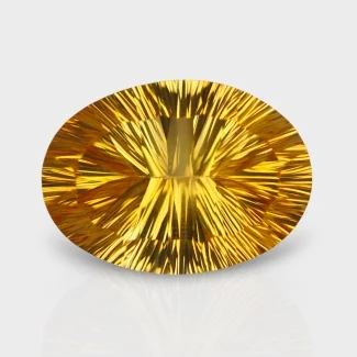 Citrine 22x16mm Concave Cut Oval AA+ Grade Loose Gemstone - 159744