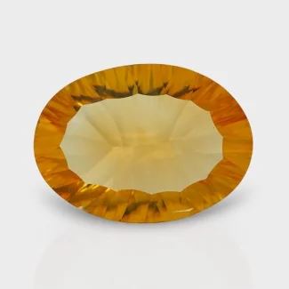 Citrine 19x14mm Concave Cut Oval AA+ Grade Loose Gemstone - 159745