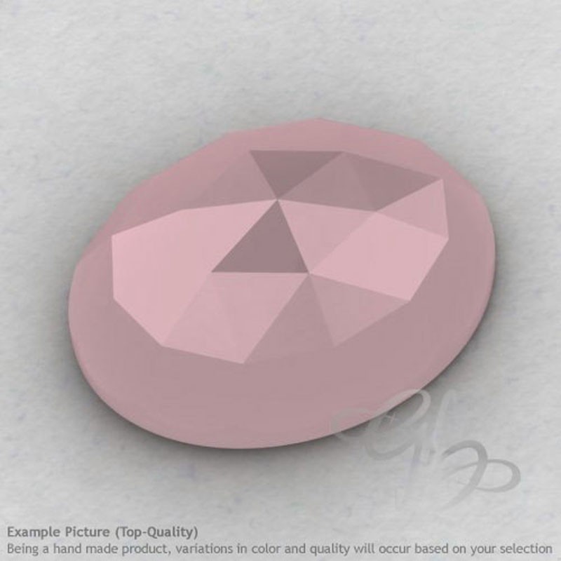 Pink Chalcedony Oval Shape Calibrated Cabochons