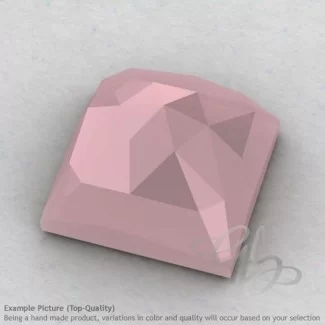 Pink Chalcedony Square Shape Calibrated Cabochons