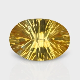 Citrine 17.5x12.5mm Concave Cut Oval AA Grade Loose Gemstone - 159766