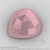 Pink Chalcedony Heart Shape Calibrated Cabochons