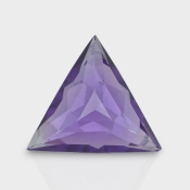 Brazilian Amethyst 15mm Checkerboard Trillion AAA Grade Loose Gemstone - 144143