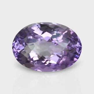 Brazilian Amethyst 15.5x11mm Checkerboard Oval AAA Grade Loose Gemstone - 144128