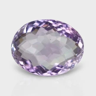Brazilian Amethyst 17.5x13.5mm Checkerboard Oval AA+ Grade Loose Gemstone - 144151