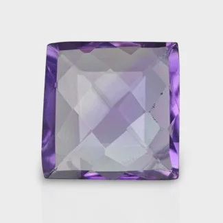 Brazilian Amethyst 11.5mm Checkerboard Square AA+ Loose Gemstone - 158712