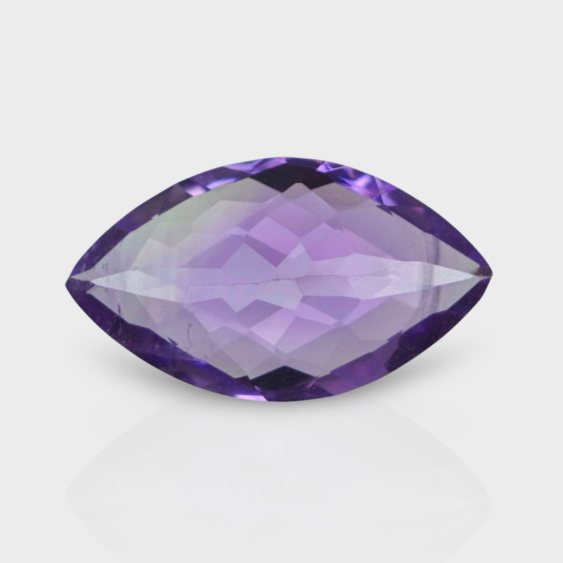 Brazilian Amethyst 20x11.5mm Checkerboard Marquise AAA Grade Loose Gemstone - 158719