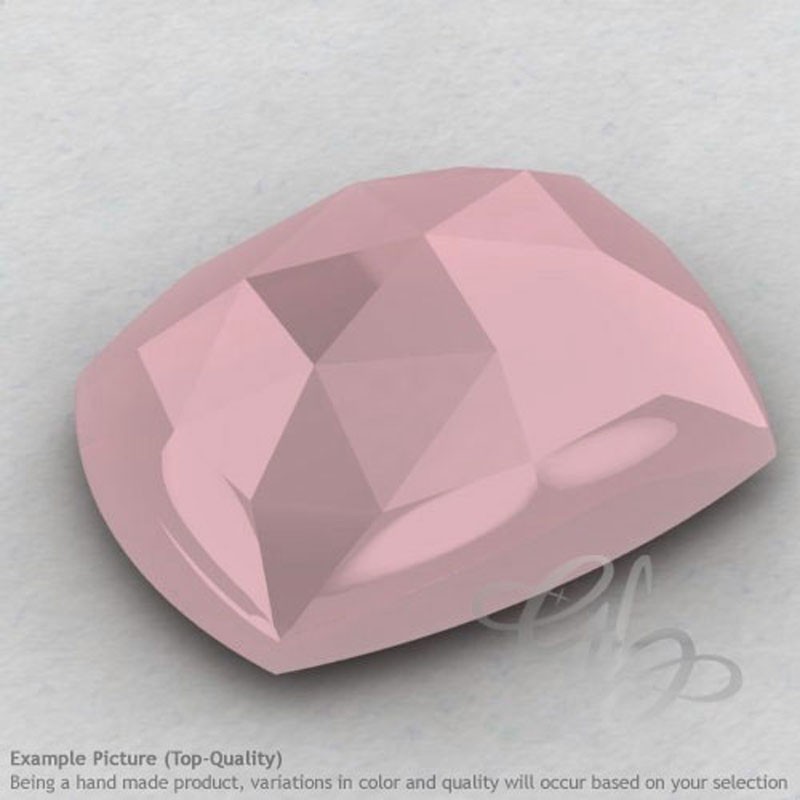 Pink Chalcedony Cushion Shape Calibrated Cabochons
