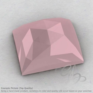 Pink Chalcedony Baguette Shape Calibrated Cabochons