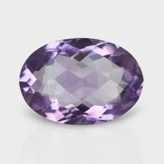 Brazilian Amethyst 20x14mm Checkerboard Oval AAA Grade Loose Gemstone - 158763