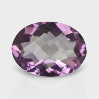 Brazilian Amethyst 22x16mm Checkerboard Oval AAA Grade Loose Gemstone - 159664